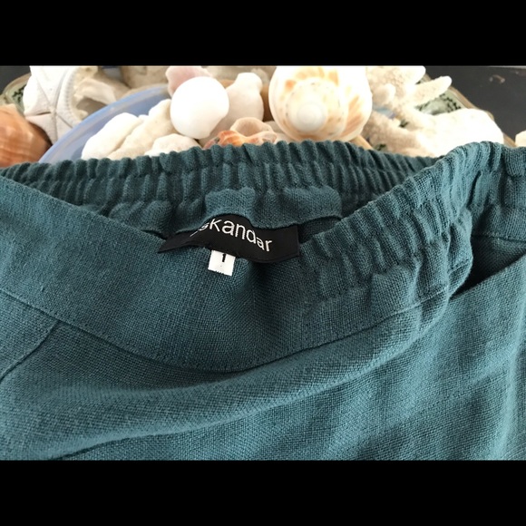 ESKANDAR linen skirt - Picture 6 of 11